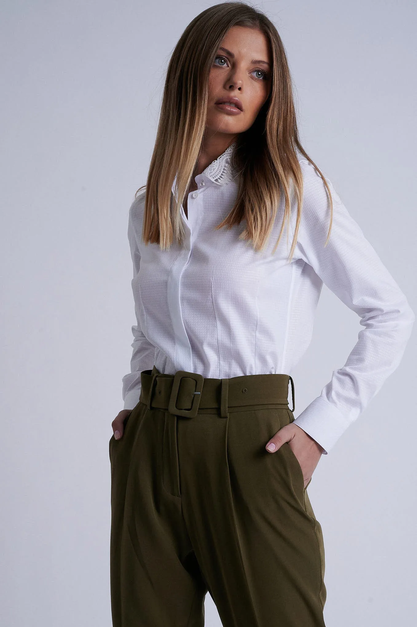 100% cotton collar shirt