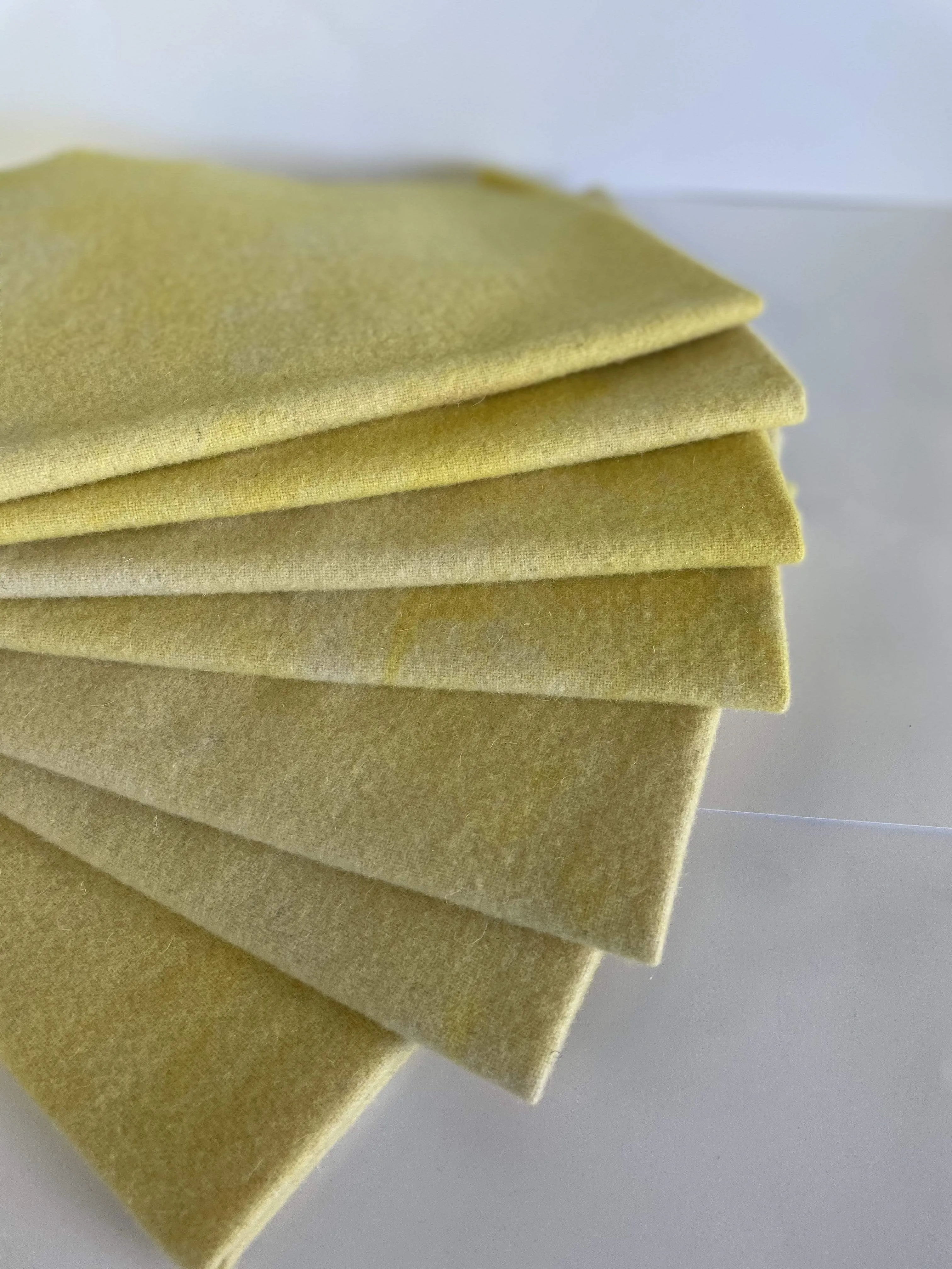 $14 Wool Swatch - Shades of Yellow