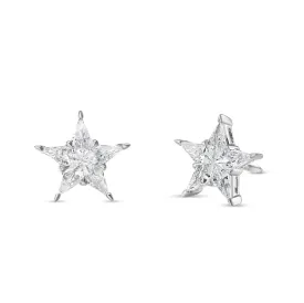 18K White Gold 1.27ct Diamond Star Studs