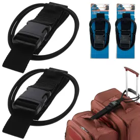 2 Pk Lewis N Clark Add A Bag Luggage Straps Suitcase Adjust Belt Bungee Travel