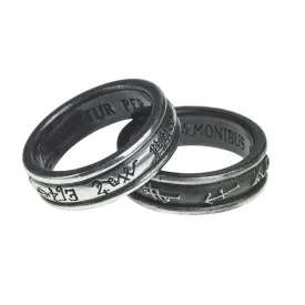 2 Rings One With Demon Black & Other With Angel White Ring