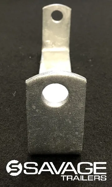 8" Galvanised Flat Roller Bracket to suit 16mm pin