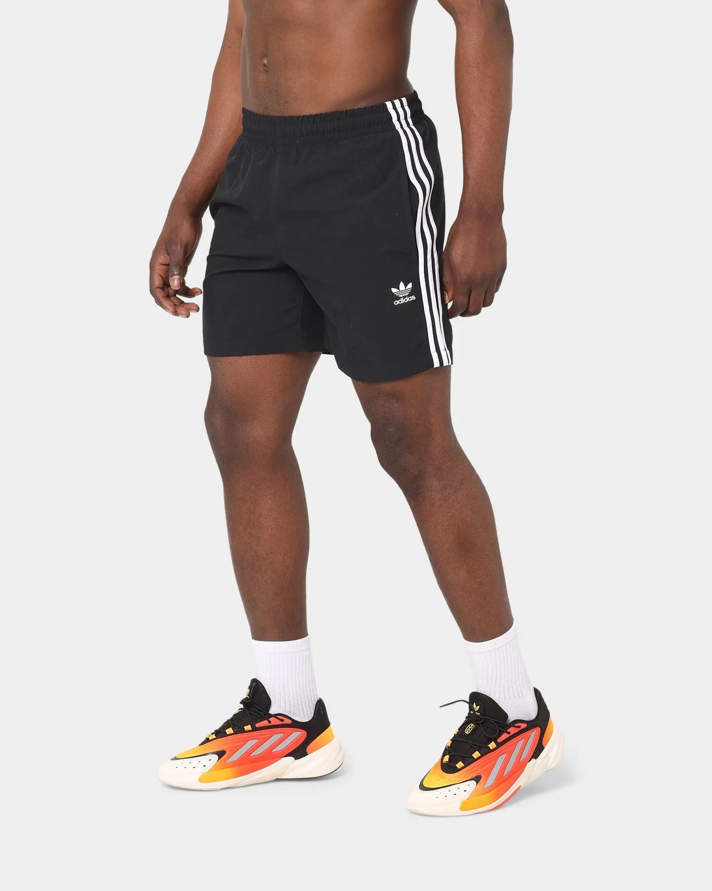 Adidas 3 Stripes Swim Shorts Black