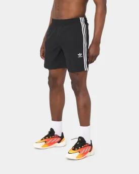 Adidas 3 Stripes Swim Shorts Black