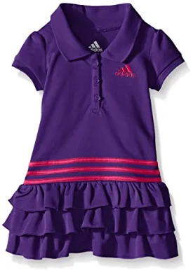 adidas Toddler Girls' Active Polo Dress, Purple, 2T