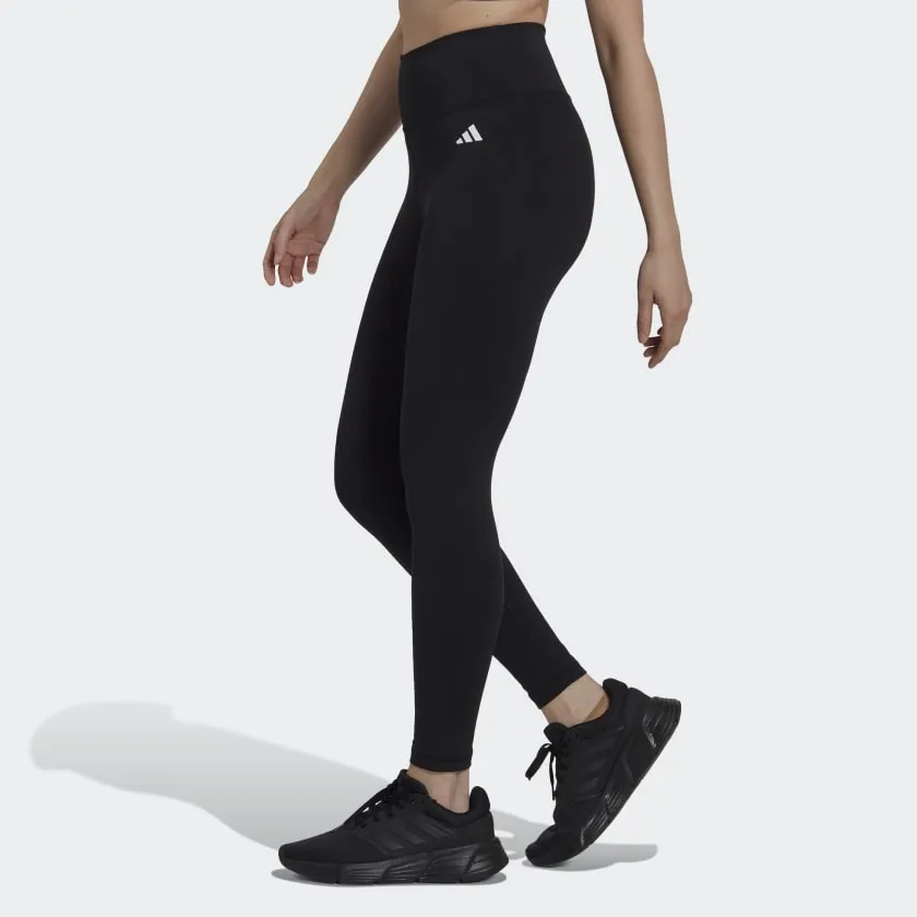 ADIDAS TRAINING ESSENTIALS HIGH-WAISTED 7/8 LEGGINGS - BLACK