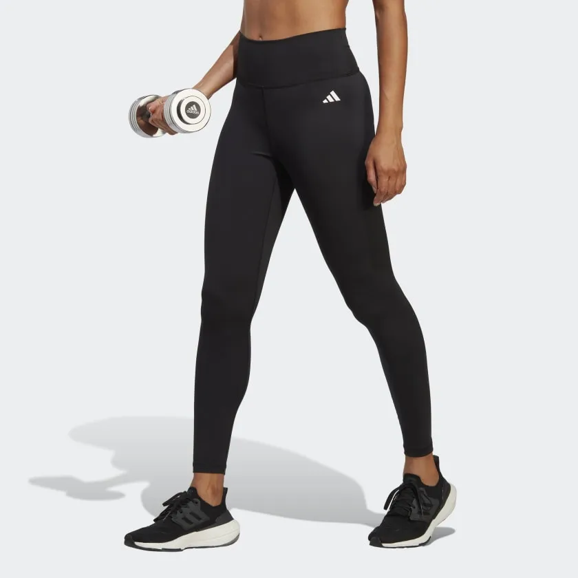 ADIDAS TRAINING ESSENTIALS HIGH-WAISTED 7/8 LEGGINGS - BLACK