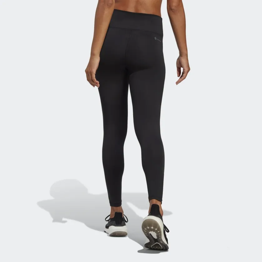 ADIDAS TRAINING ESSENTIALS HIGH-WAISTED 7/8 LEGGINGS - BLACK