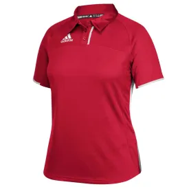 adidas Women's Power Red Climacool Utility Polo