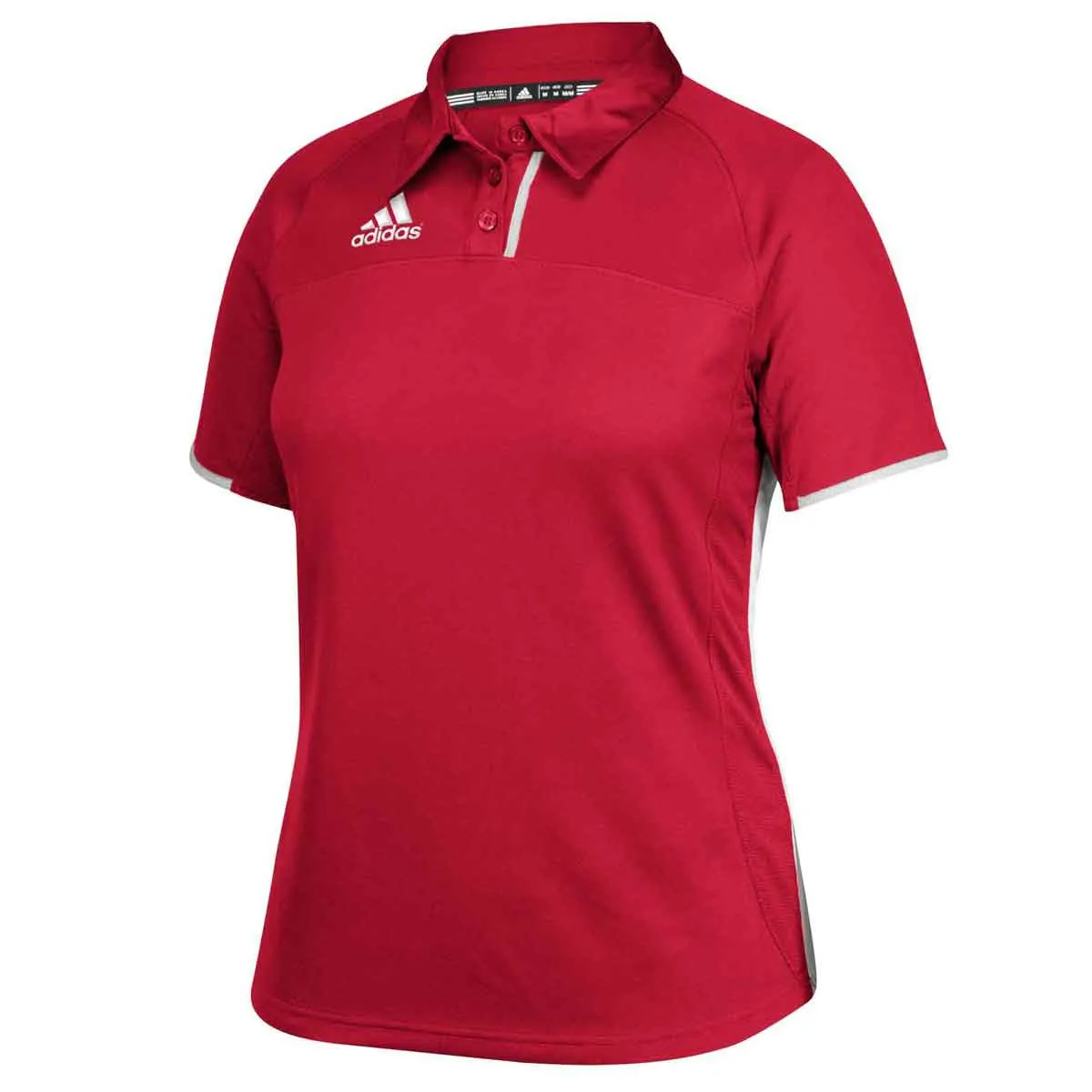 adidas Women's Power Red Climacool Utility Polo