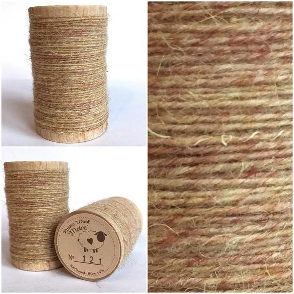 APRICOT Hand Dyed Fat EIGHTH Wool Fabric for Wool Applique and Rug Hooking
