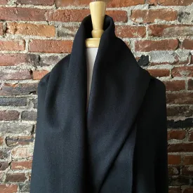 Black Wool Coating - 85% Wool