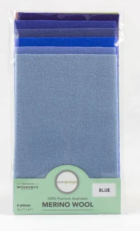 Blue Wool Assortment - 1/64 yard