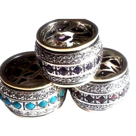 Bluenoemi Spinner Ring for woman. Israeli spinner rings,