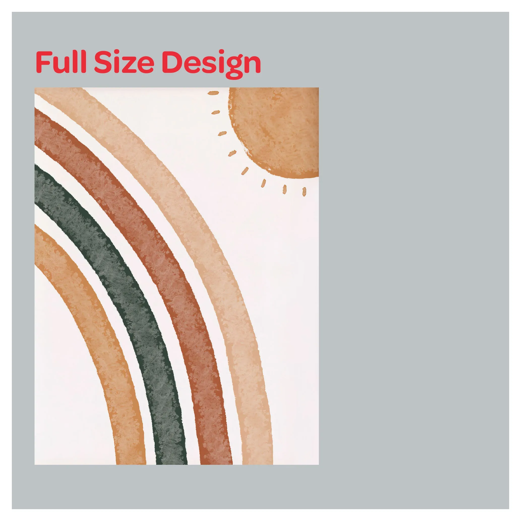 Bohemian Rainbow and Sun Window Roller Shade