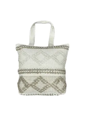 Boho Zephyr Cotton Handmade Tufted Beach Tote Bag