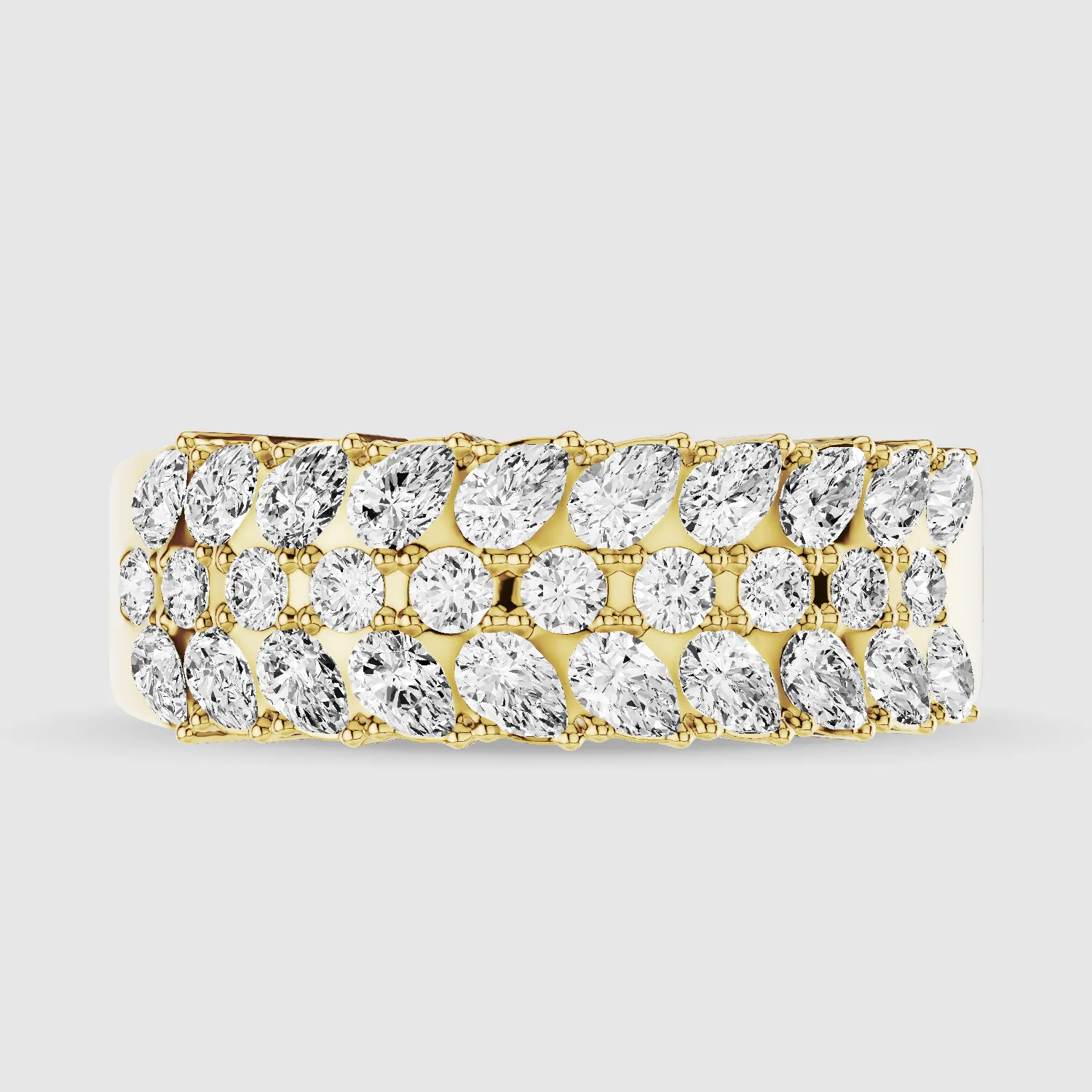 Braided Half Eternity Brand-Multi Stone