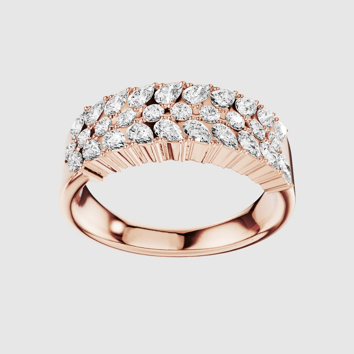 Braided Half Eternity Brand-Multi Stone