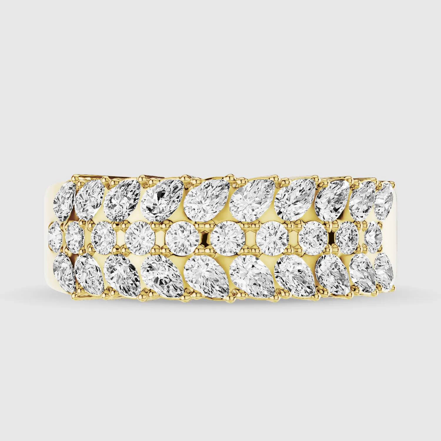 Braided Half Eternity Brand-Multi Stone