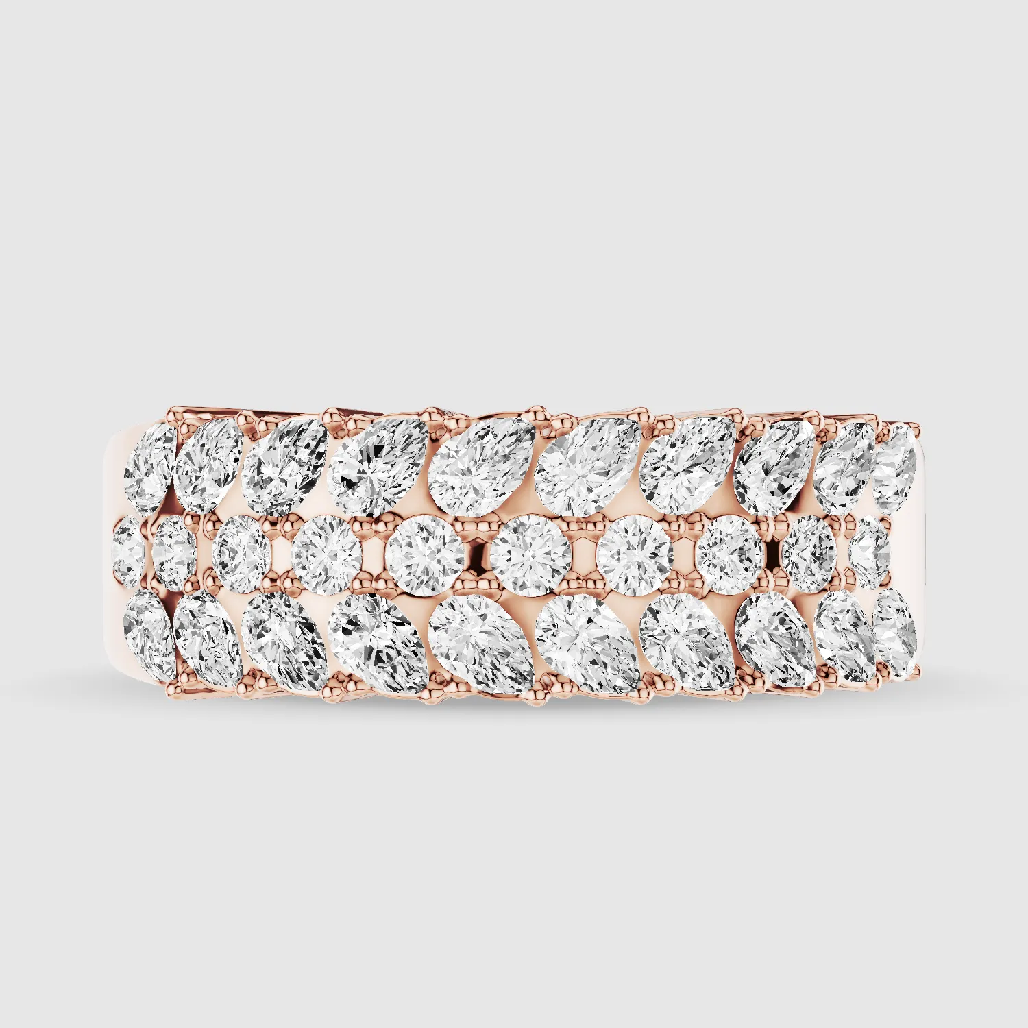 Braided Half Eternity Brand-Multi Stone