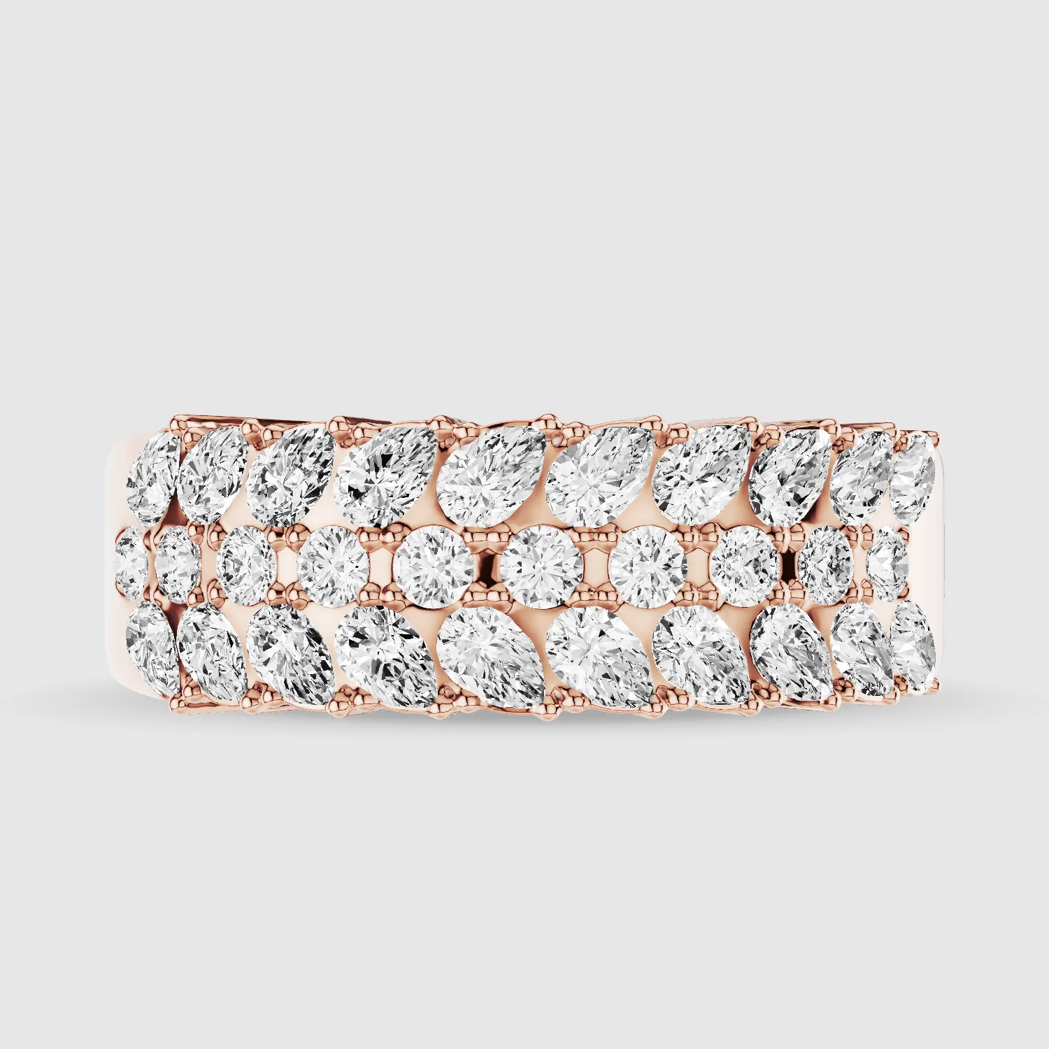 Braided Half Eternity Brand-Multi Stone
