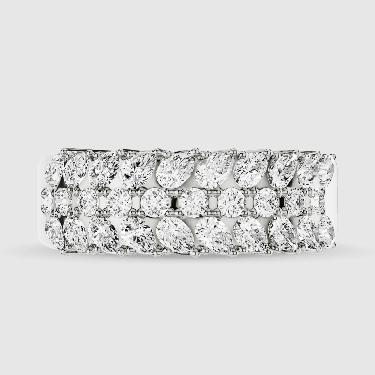Braided Half Eternity Brand-Multi Stone