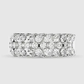 Braided Half Eternity Brand-Multi Stone