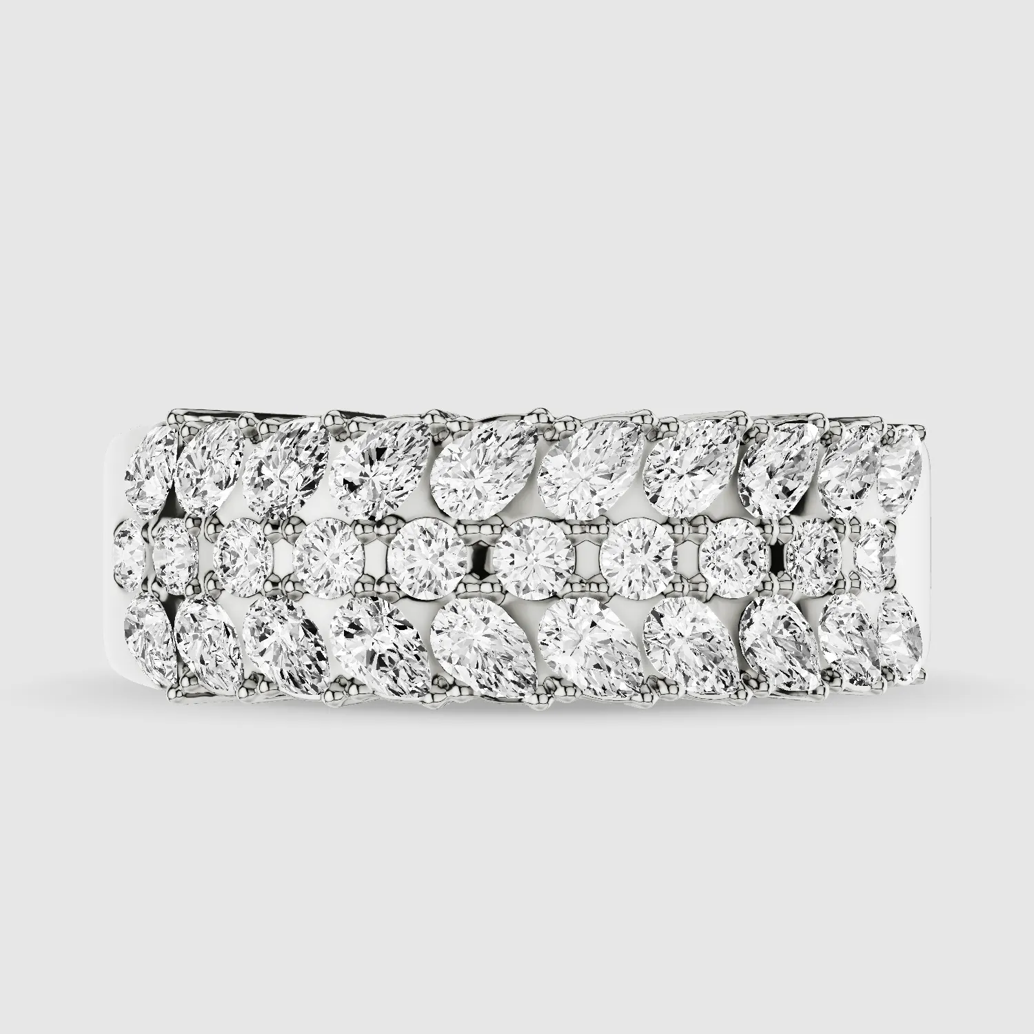 Braided Half Eternity Brand-Multi Stone