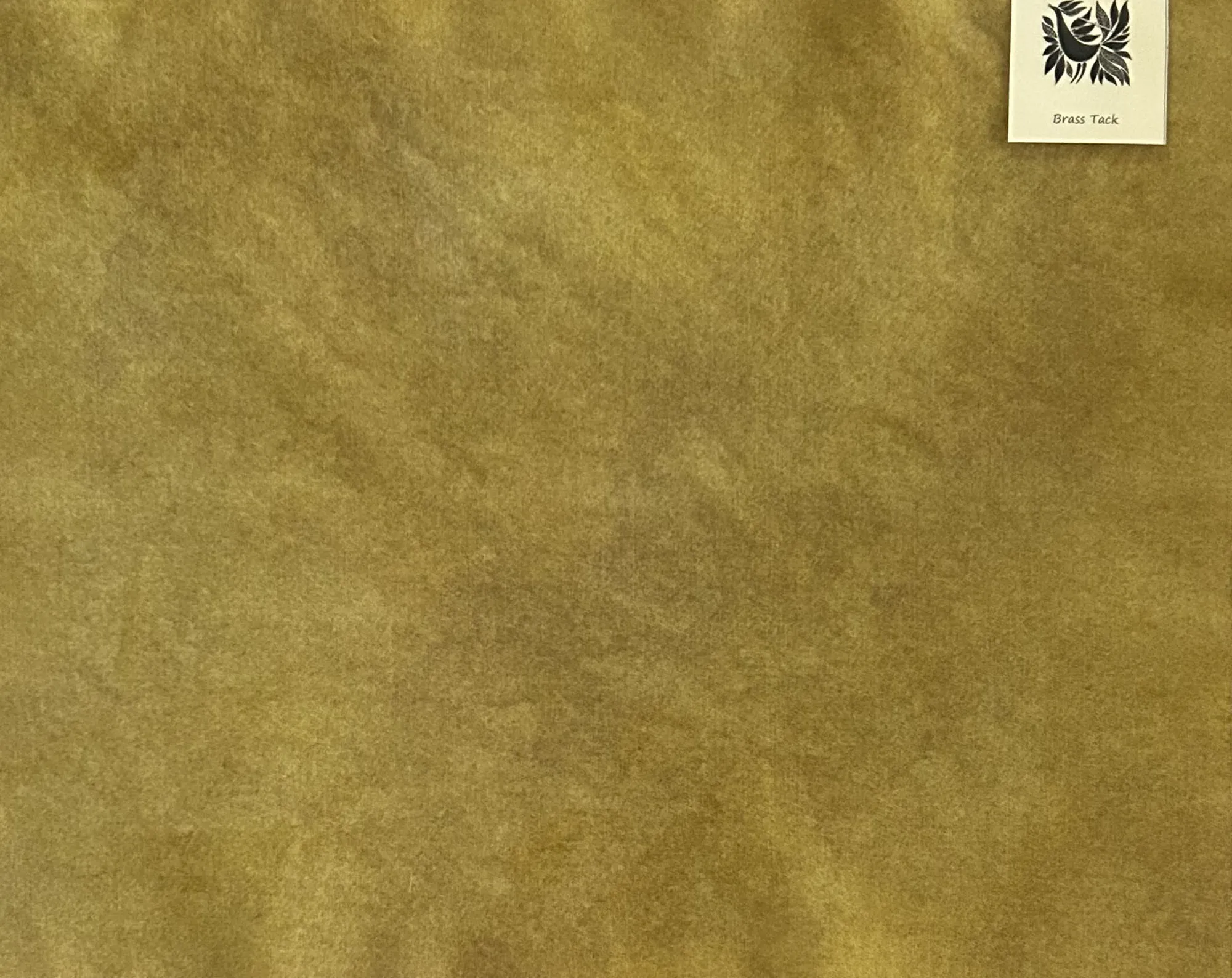BRASS TACK Hand Dyed HALF YARD Wool Fabric for Wool Applique and Rug Hooking