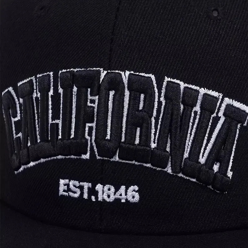 California 1846 Black Snapback Cap