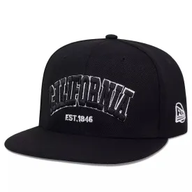 California 1846 Black Snapback Cap