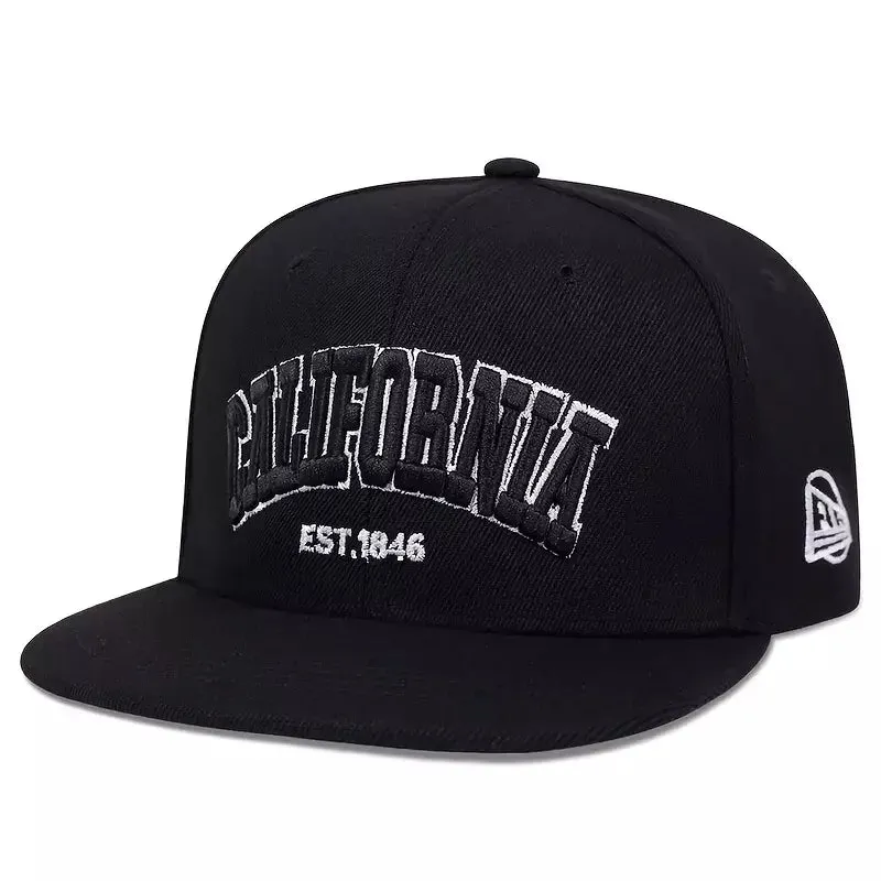 California 1846 Black Snapback Cap