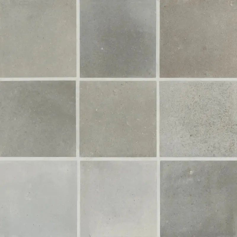Celine 4" x 4" Matte Porcelain Floor & Wall Tile in Greige