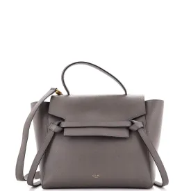 CELINE Belt Bag Textured Leather Micro