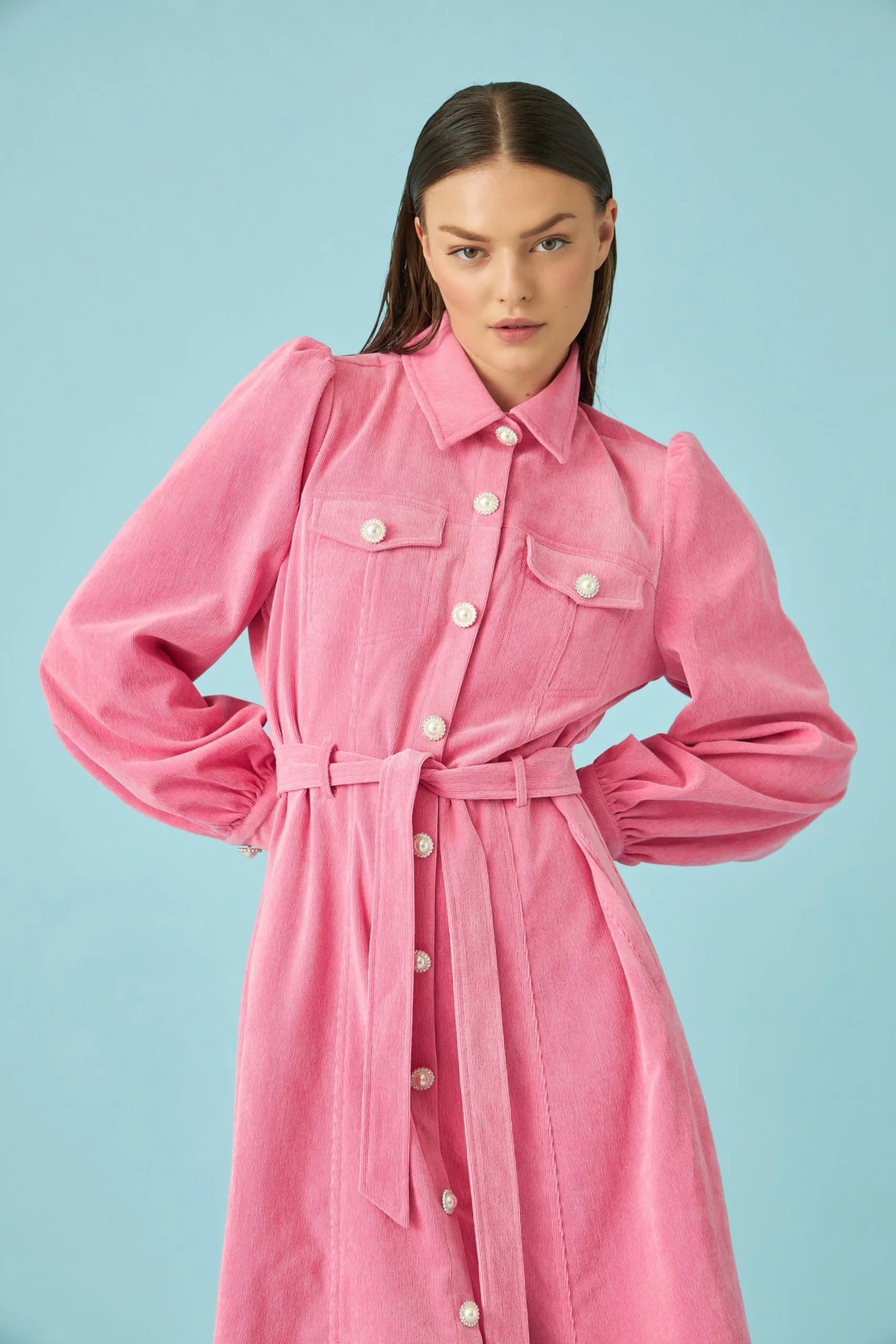 Celine Dress - Aurora Pink