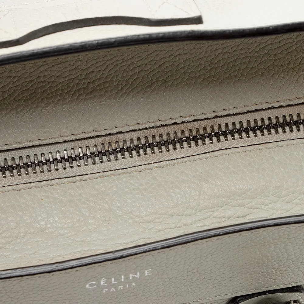 Celine Drummed Calfskin Mini Luggage Tote (SHF-21690)