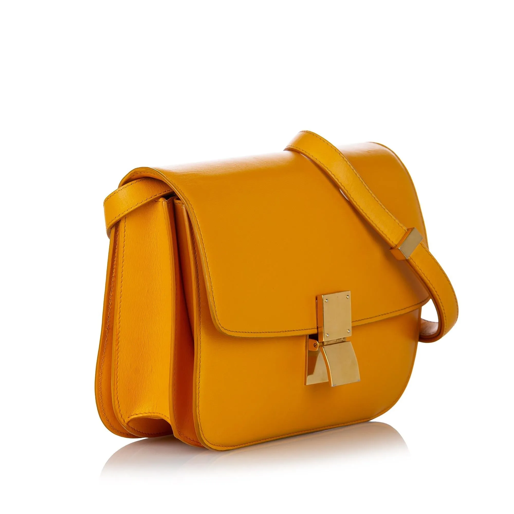 Celine Medium Classic Box Leather Crossbody Bag (SHG-3en6Z7)