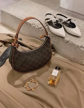 Celine TRIOMPHE帆布及小牛皮迷你型AVA手袋