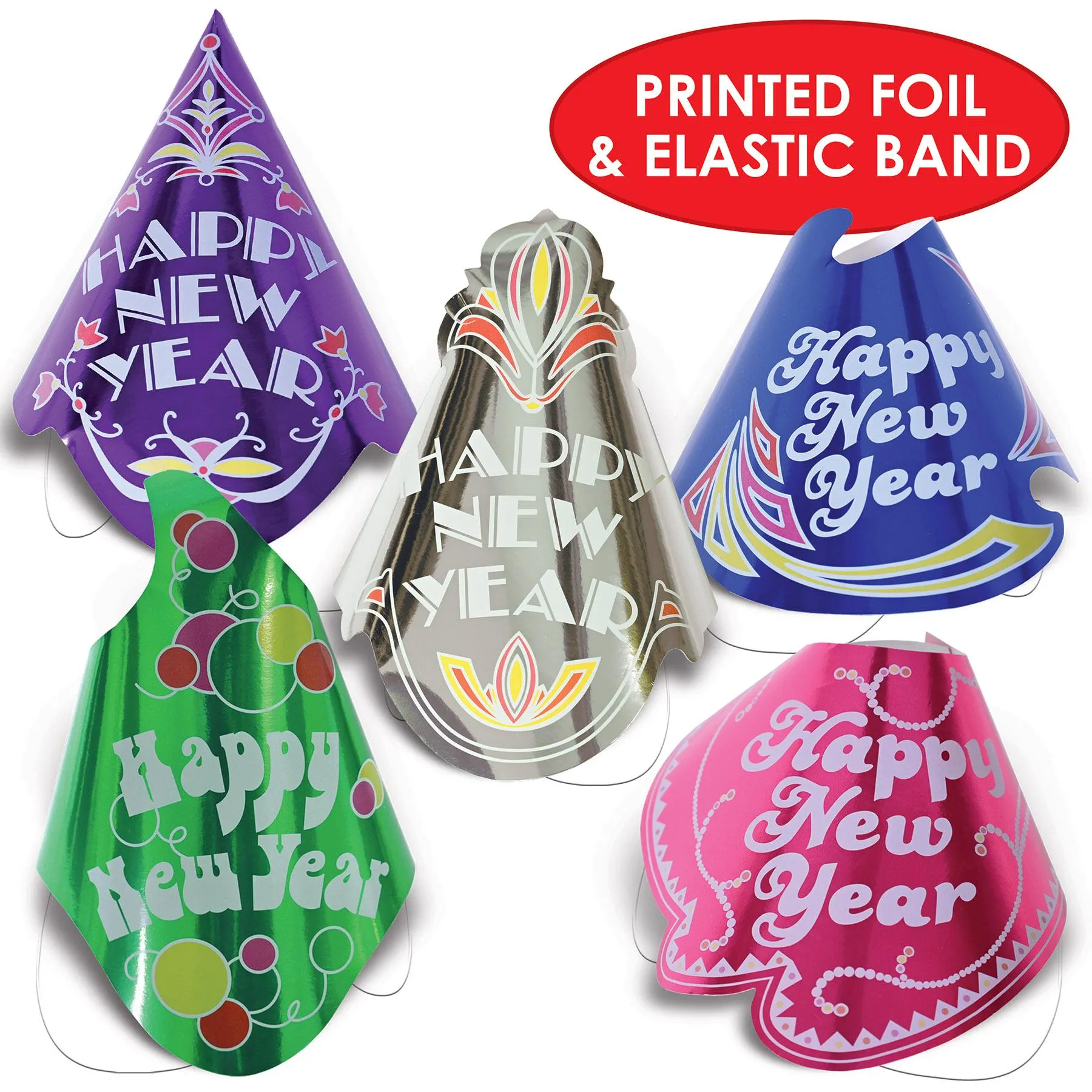 Champagne Hat New Year's Eve Party Kit (50 per Case)