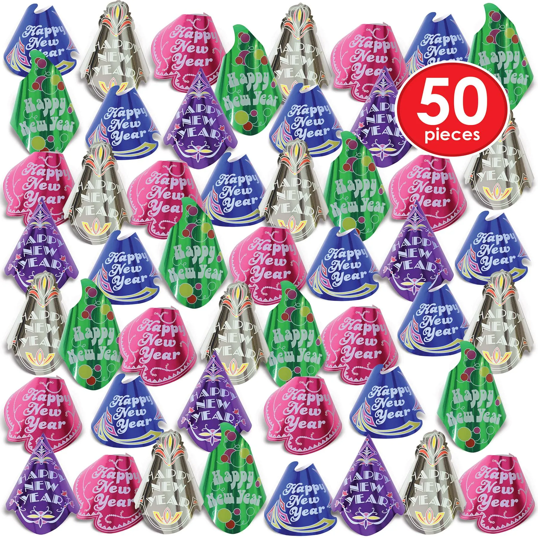 Champagne Hat New Year's Eve Party Kit (50 per Case)