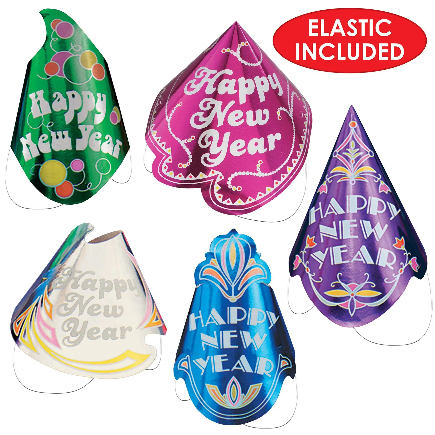 Champagne Hat New Year's Eve Party Kit (50 per Case)