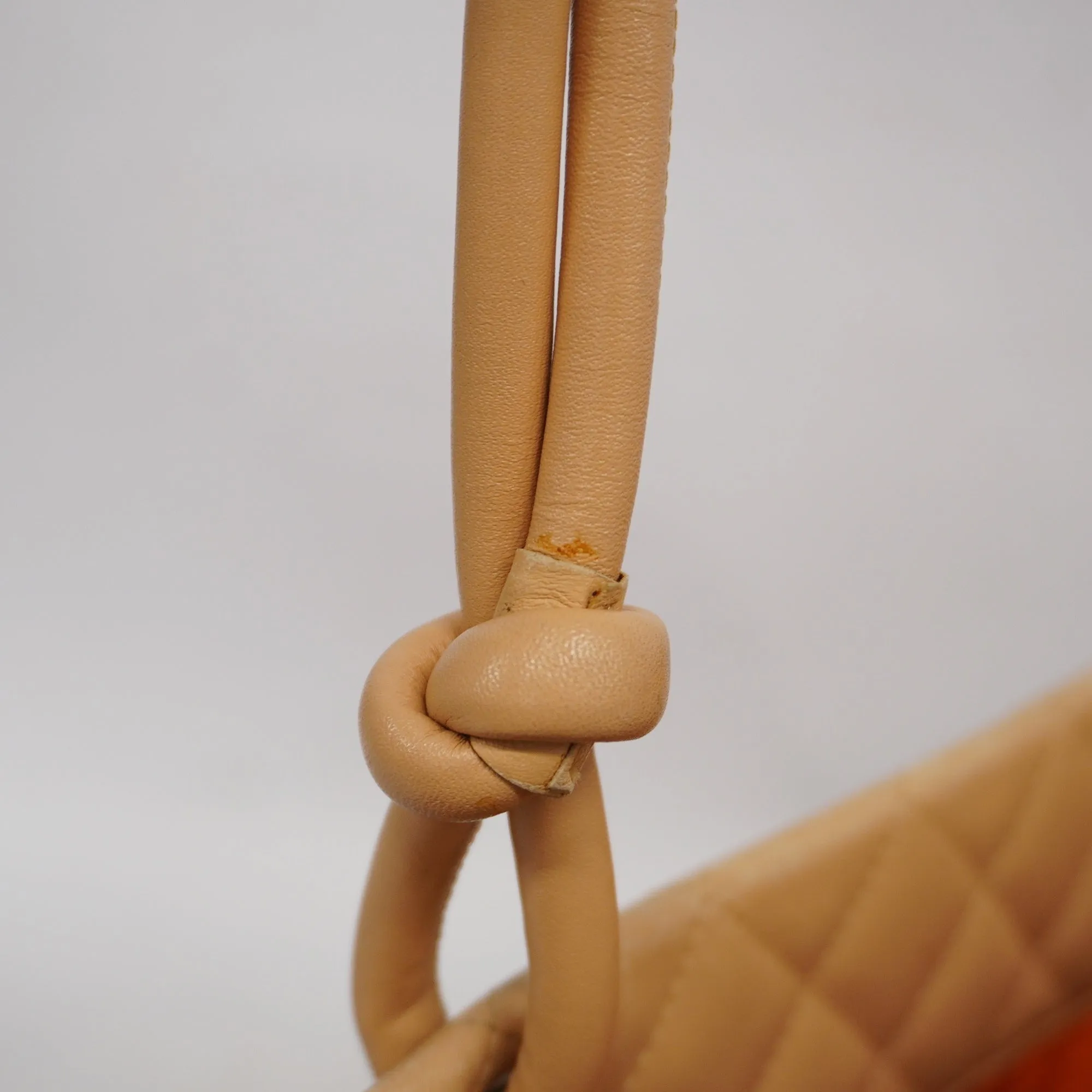 CHANEL  Ligne Cambon Tote Bag Lambskin Women's Tote Bag Beige
