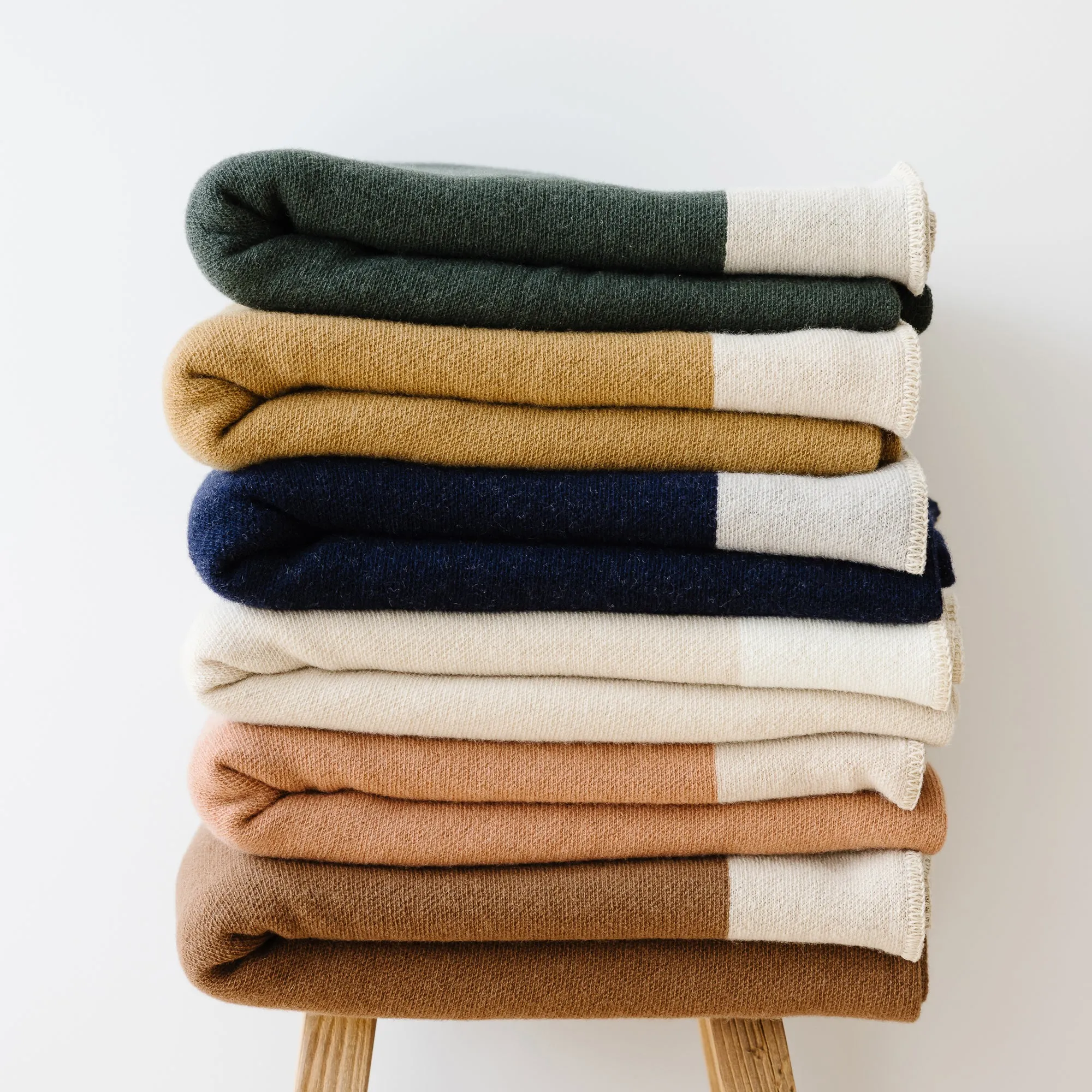 Cocoa Wool Throw Blanket