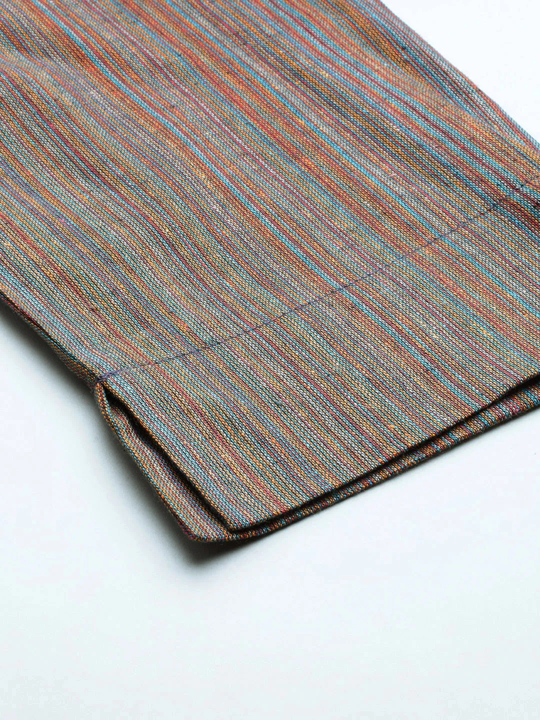 Cottinfab Striped Double-Breasted Two-Piece Formal Suit