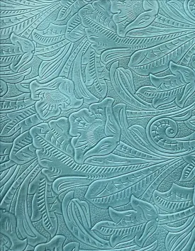 Denver Turquoise Embossed Leather