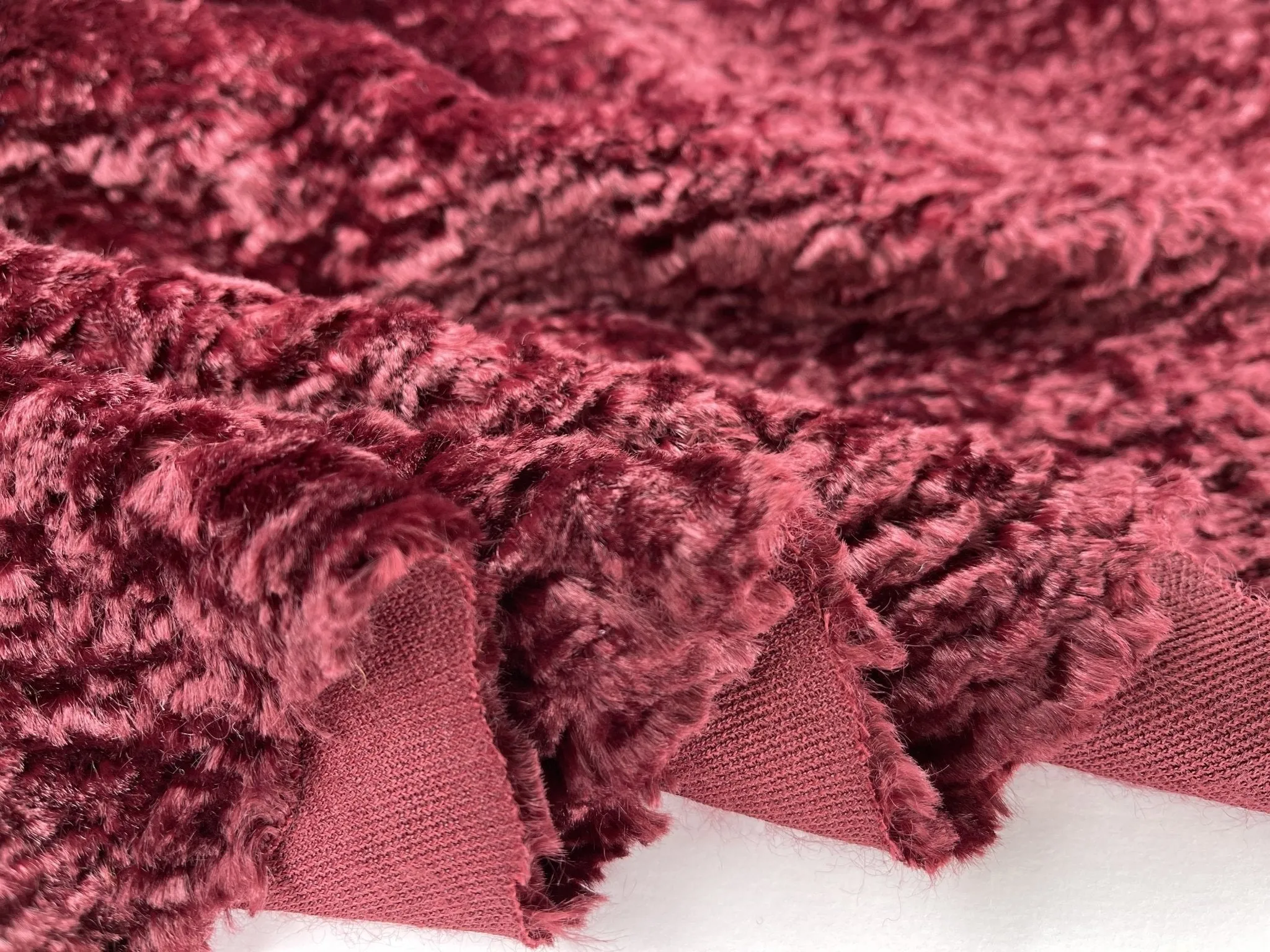 Designer Mink faux Velvet Fur for Jackets