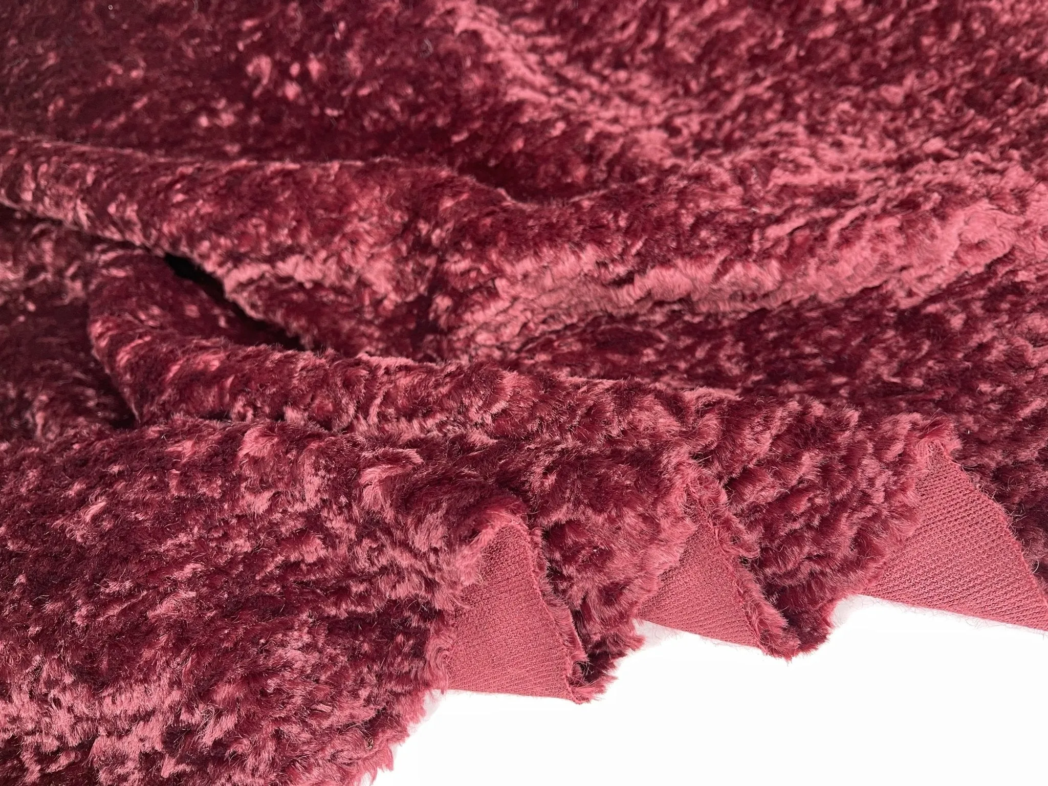 Designer Mink faux Velvet Fur for Jackets