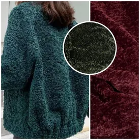 Designer Mink faux Velvet Fur for Jackets