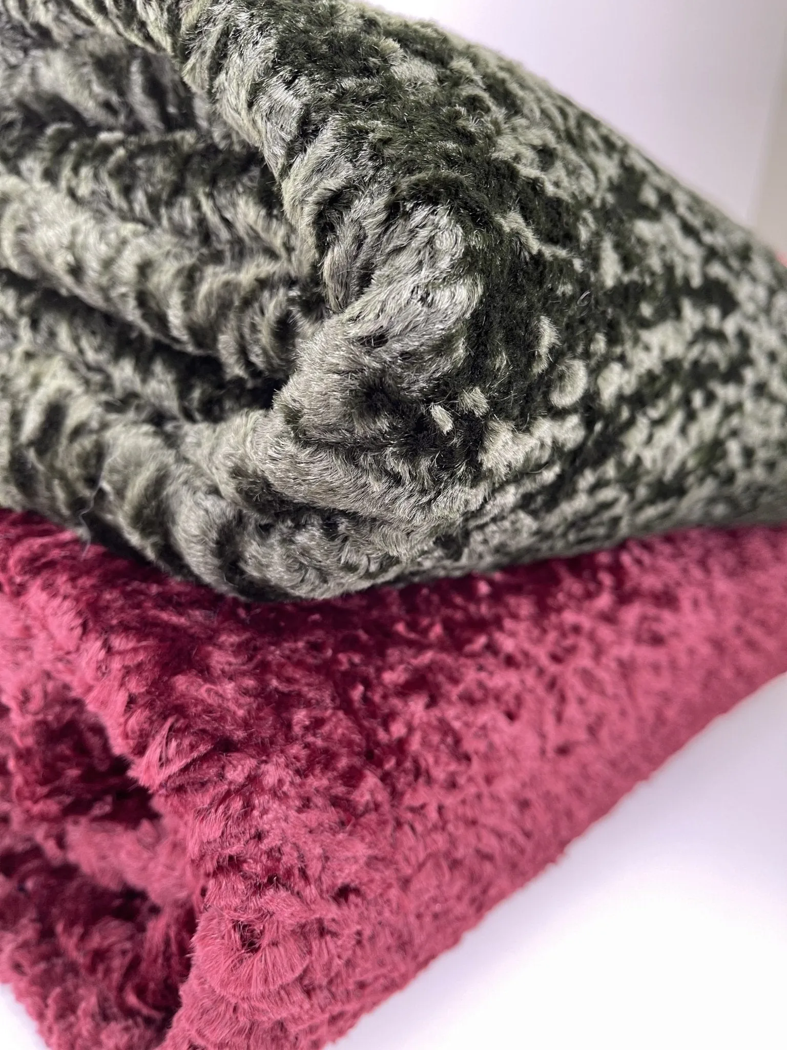 Designer Mink faux Velvet Fur for Jackets