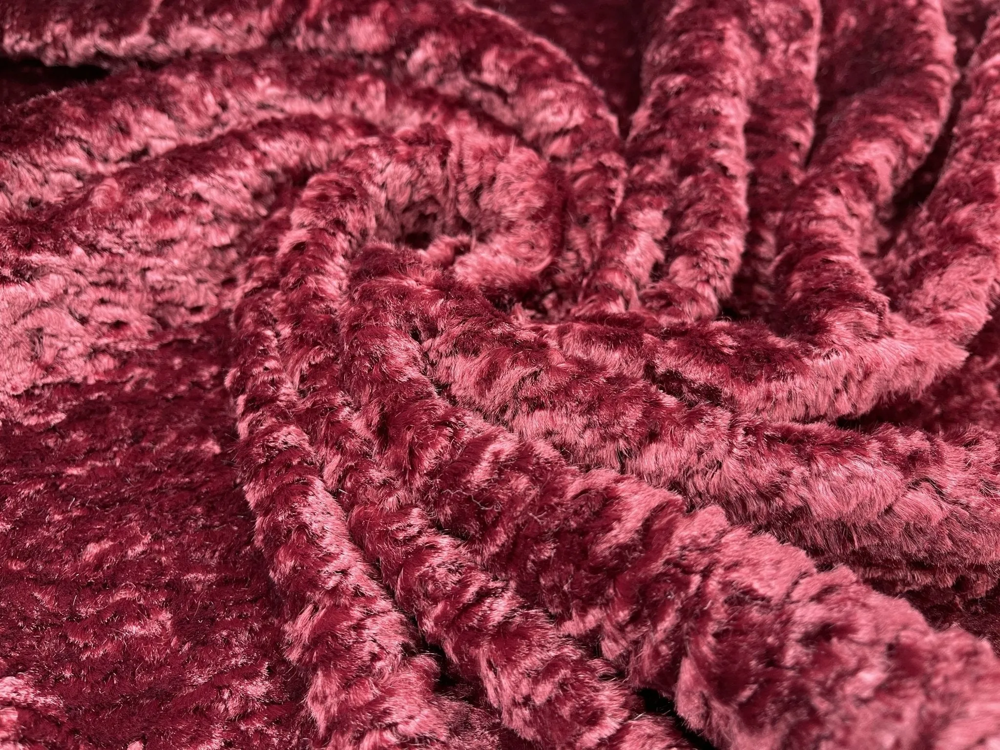 Designer Mink faux Velvet Fur for Jackets
